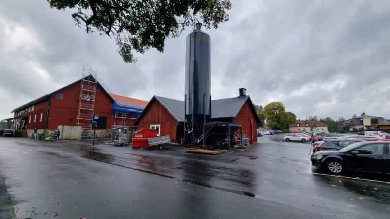 Træpille-silo til Hooks Herregård