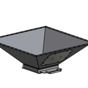 Övergång till 300 x 300 mm inkl spjäll